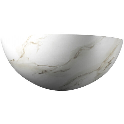 Ambiance 11 inch Carrara Marble Wall Sconce Wall Light