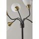 Sophia 67 inch 60.00 watt Black with Antique Brass Accents Floor Lamp Portable Light, Simplee Adesso