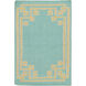Alameda 36 X 24 inch Aqua, Lime, Light Gray Rug
