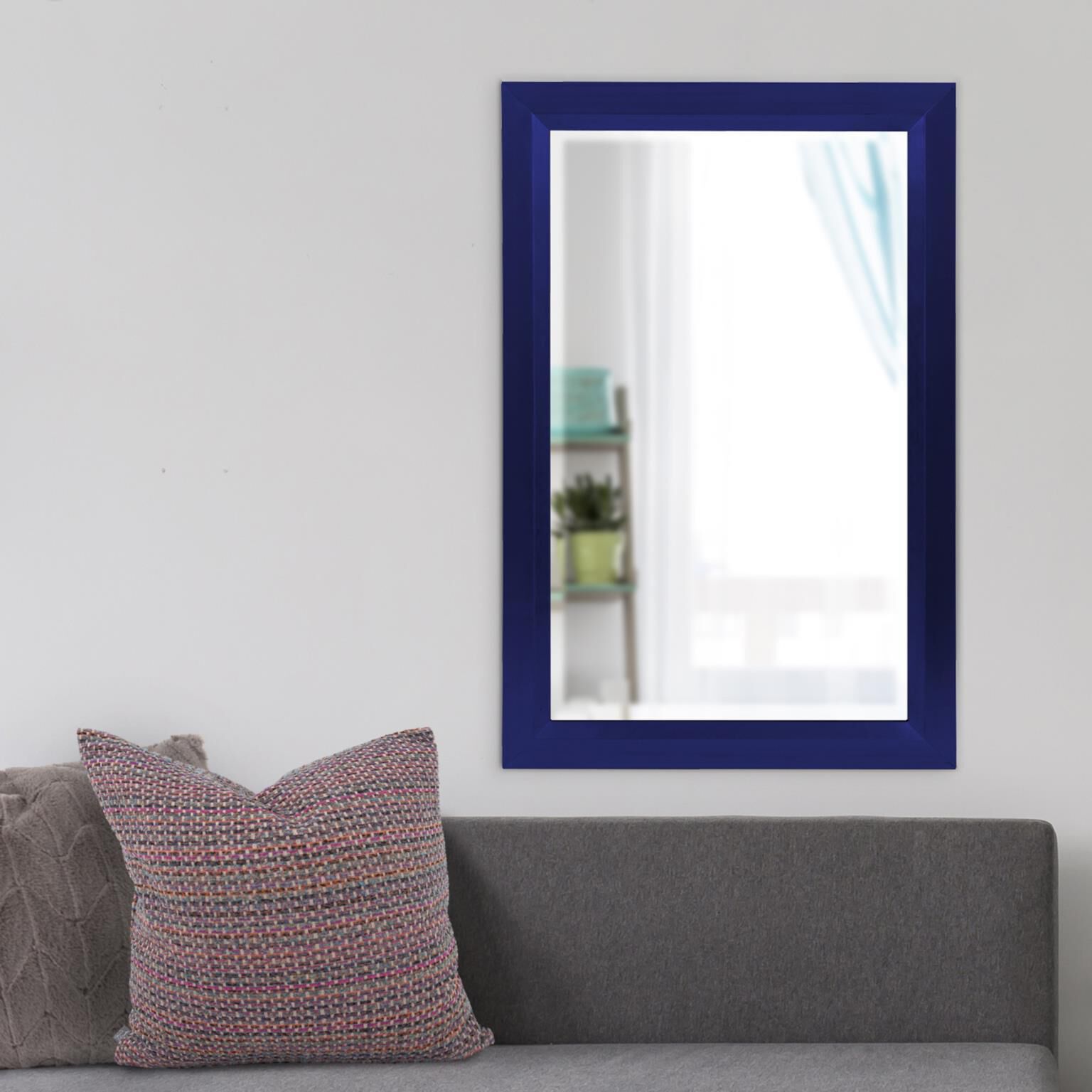 Avery 42 X 28 inch Navy Mirror