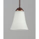 Vital 1 Light 6 inch Oil Rubbed Bronze Mini Pendant Ceiling Light