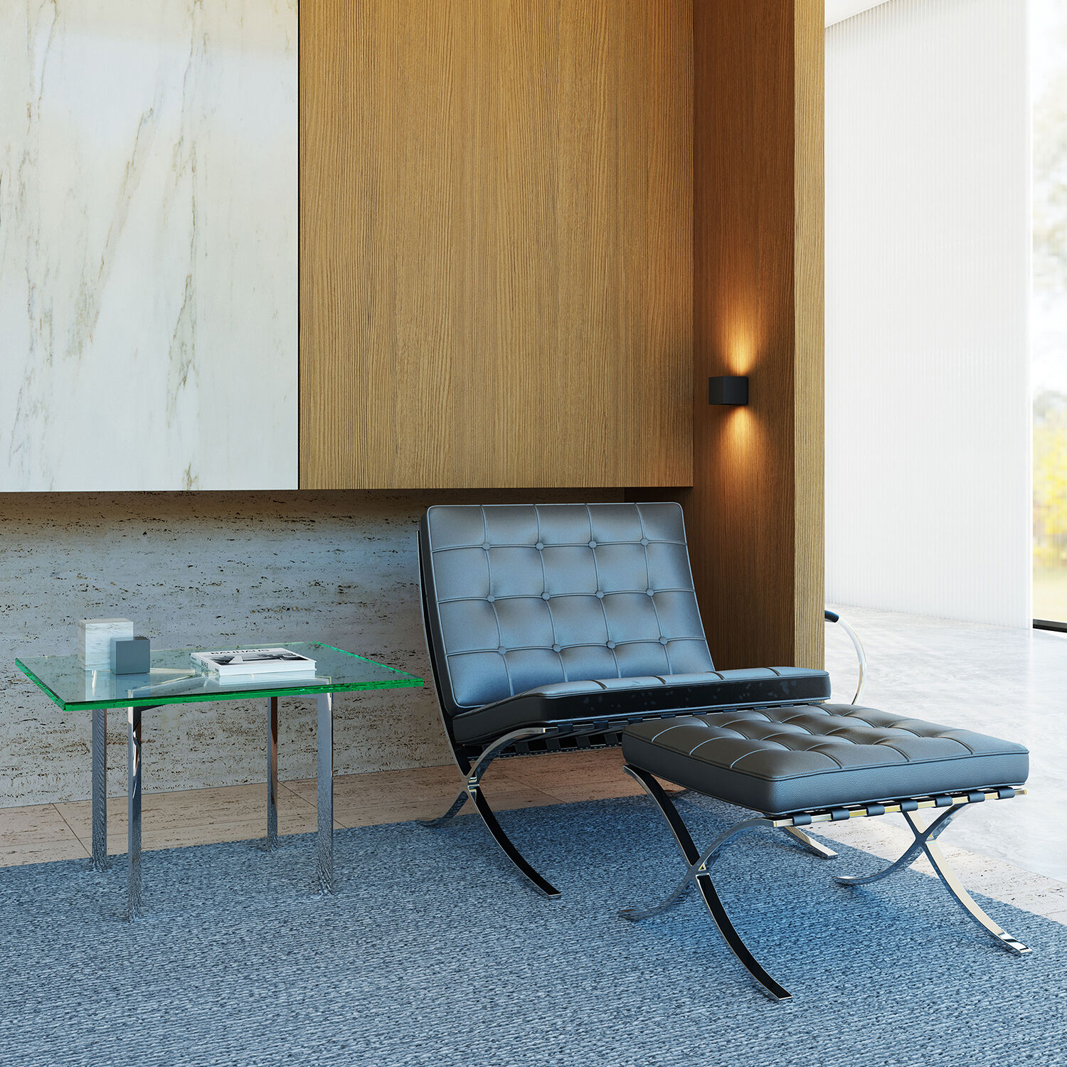 Qube 2 Light 3.25 inch Textured Black Indoor-Outdoor Sconce