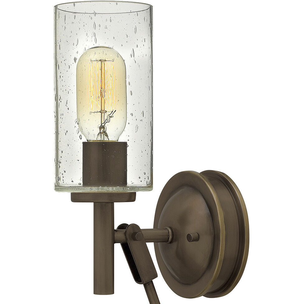 Collier 1 Light 5 inch Light Oiled Bronze Indoor Wall Sconce Wall Light
