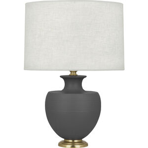 Michael Berman Atlas 25.25 inch 150.00 watt Matte Ash Table Lamp Portable Light in Modern Brass