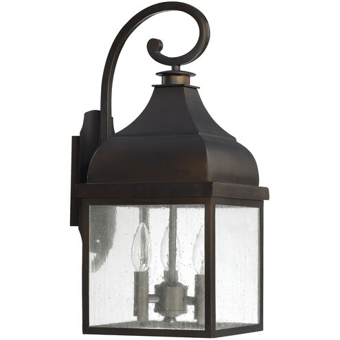 Westridge 3 Light 20 inch Old Bronze Outdoor Wall Lantern