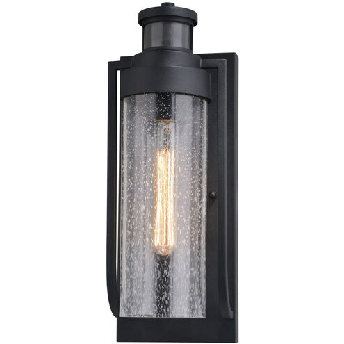Lawton Textured Black Outdoor Motion Sensor