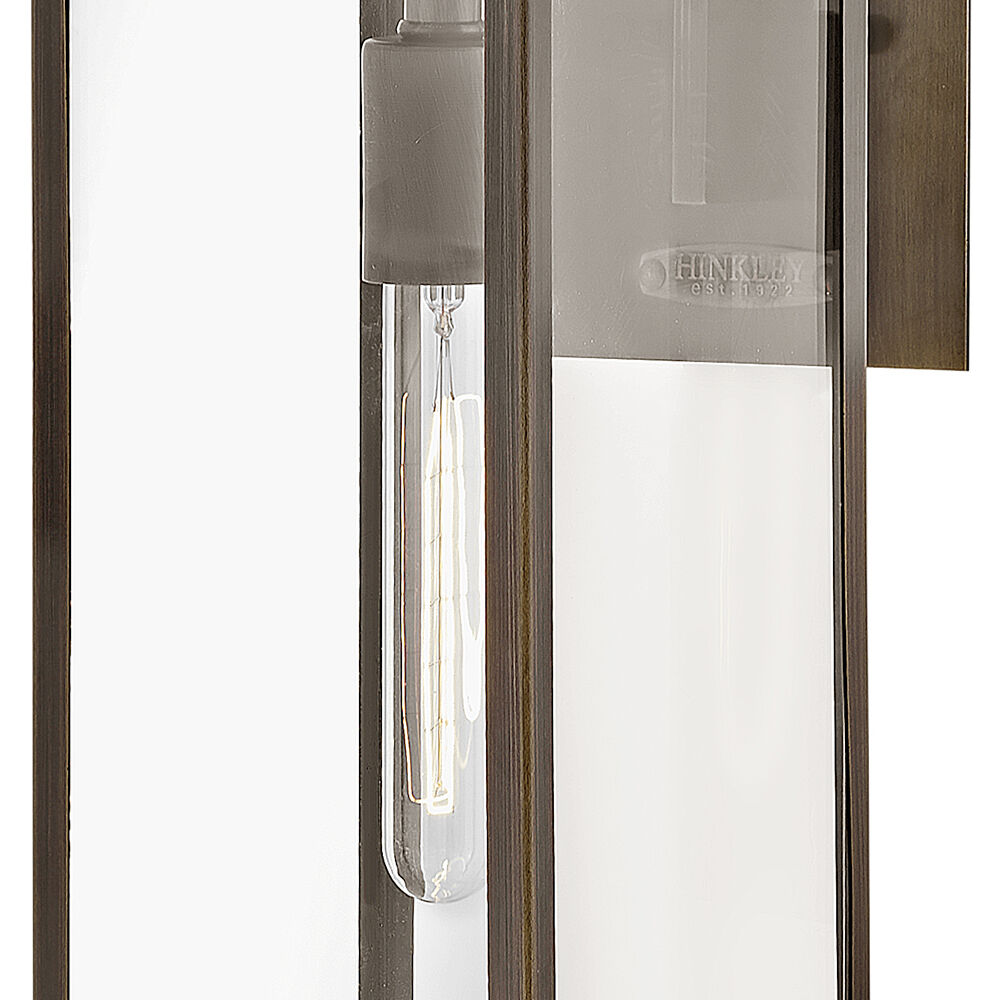 Max LED 19 inch Burnished Bronze Outdoor Wall Mount Lantern, Medium