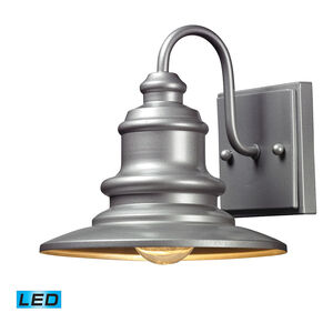 Kincaid LED 8 inch Matte Silver Outdoor Sconce