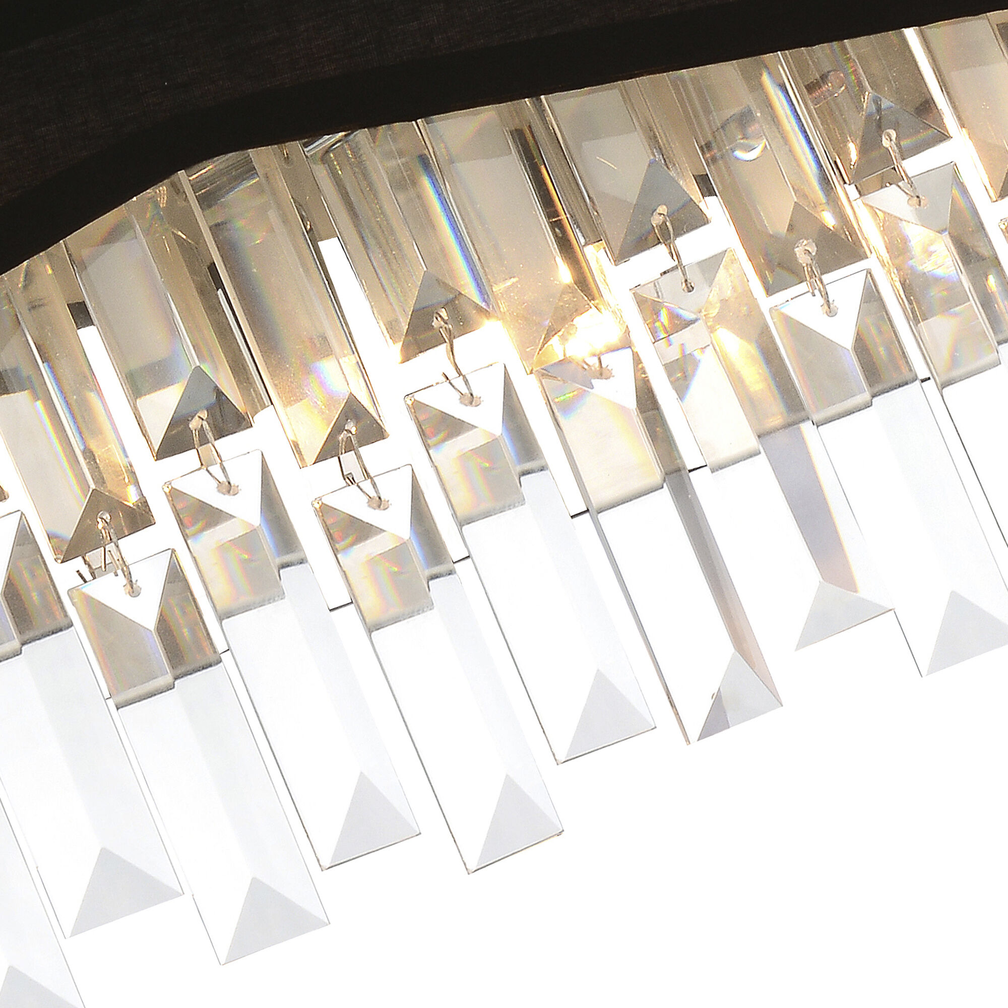 Havely 2 Light 5 inch Chrome Wall Light in Black