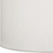 Elena 1 Light 25 inch Painted White Pendant Ceiling Light in Pearl Dupioni
