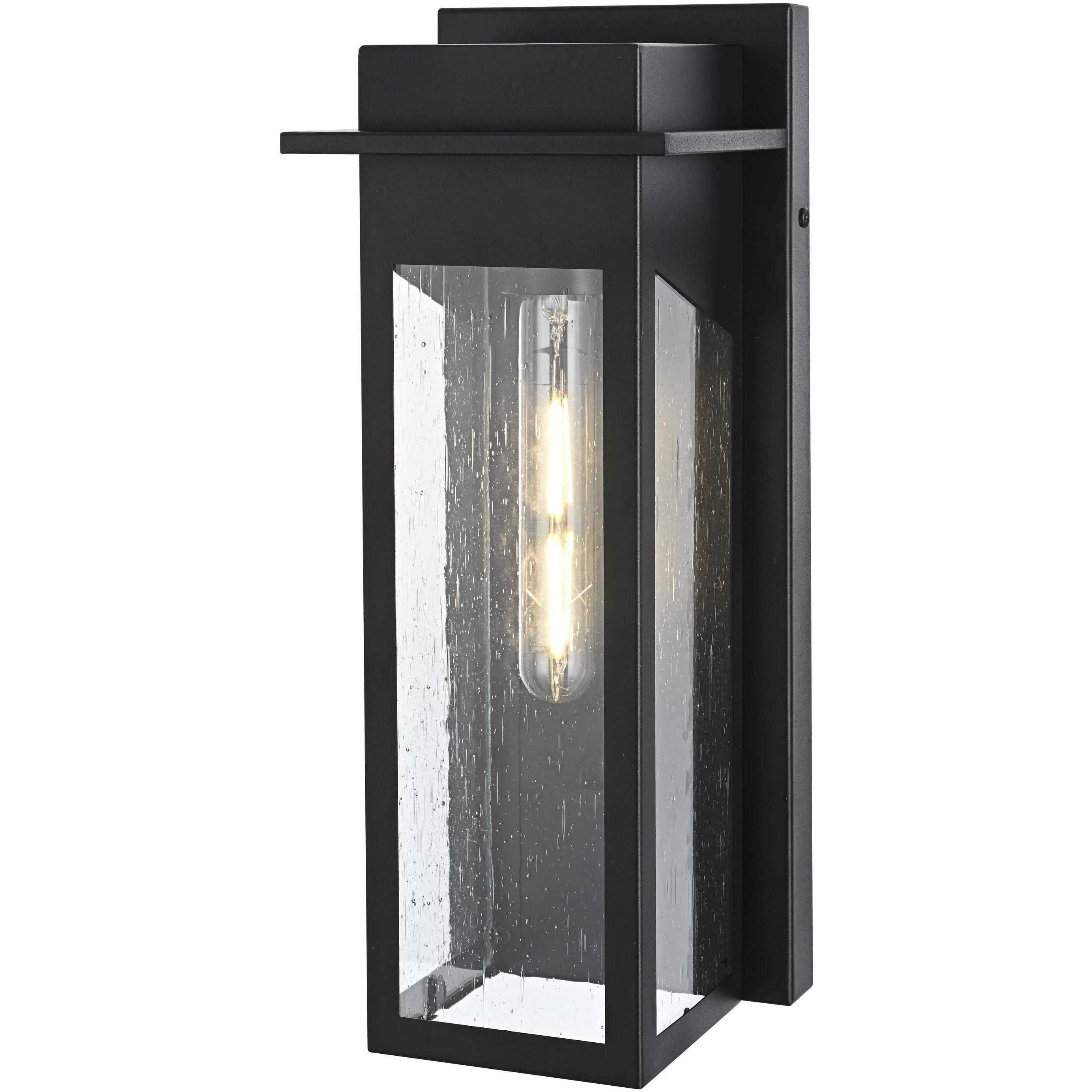 Dunton 1 Light 15 inch Black Outdoor Wall Sconce