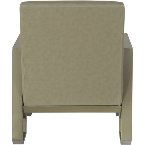 John Tan and Satin Gold Arm Chair