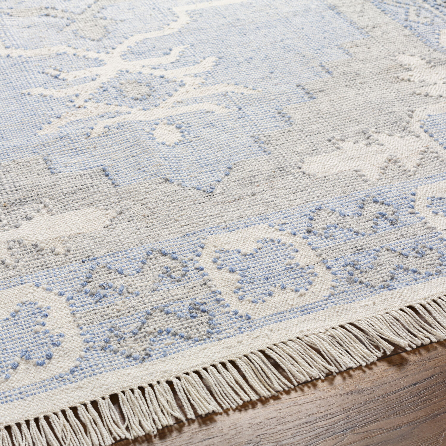 Bursa 96 X 30 inch Light Blue Rug, Runner