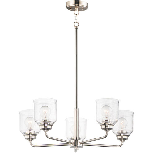 Acadia 5 Light 26 inch Satin Nickel Chandelier Ceiling Light