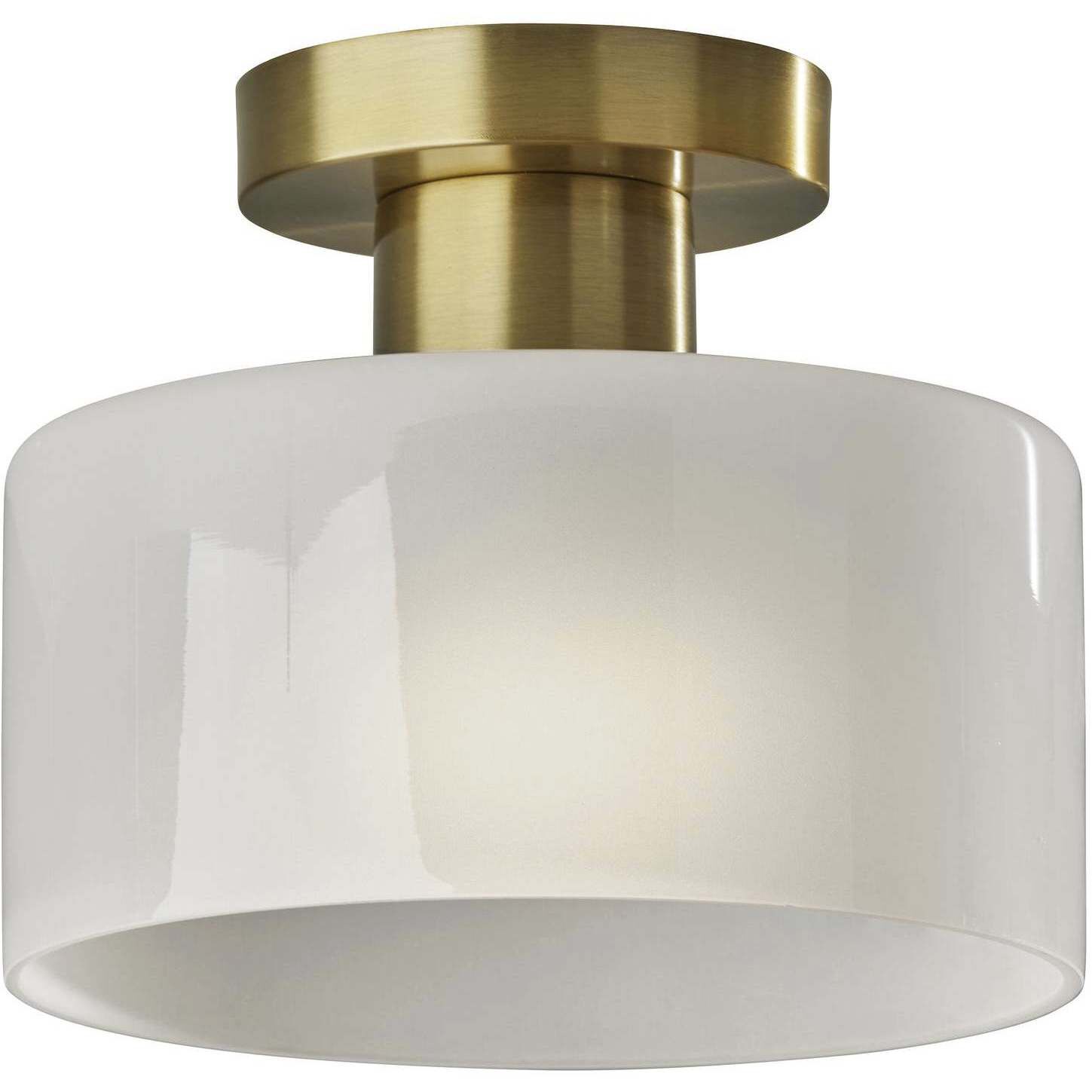 Rhodes 9 inch Antique Brass Flush Mount Ceiling Light