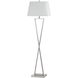 Signature 60 inch 100 watt Brushed Steel Floor Lamp Portable Light