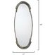 Margaux 45 X 17 inch Antique Silver Mirror