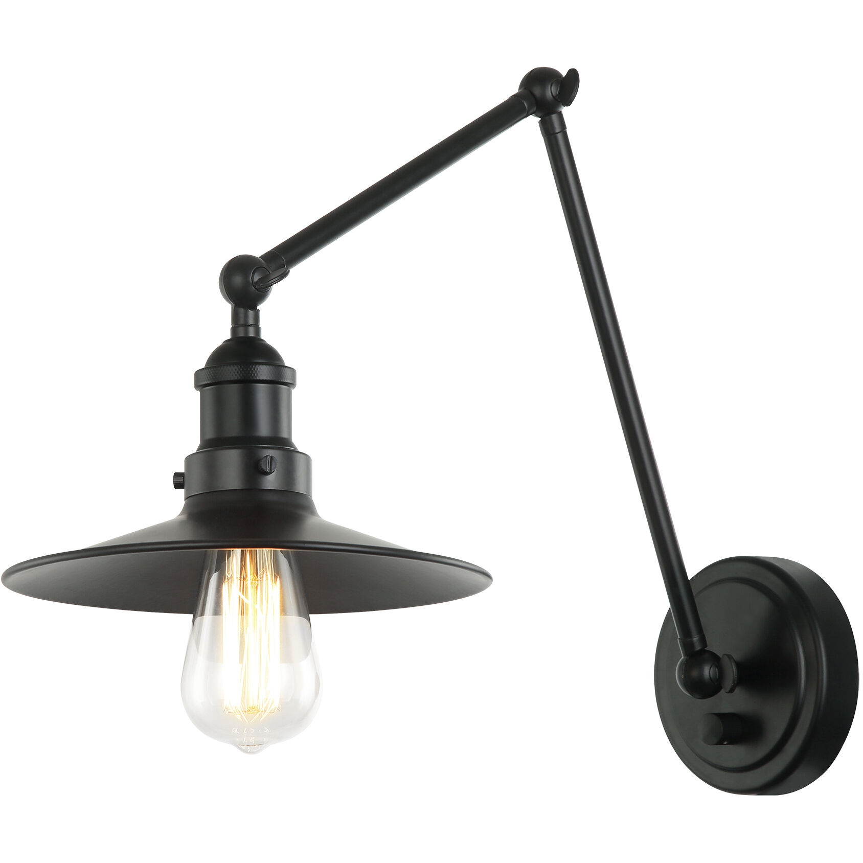 Brixson 1 Light 8.75 inch Black Wall Sconce Wall Light