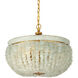 Bayou 3 Light 19 inch Contemporary Gold Leaf Chandelier Ceiling Light