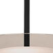 Pahu 8 LED Black Stem Pendant Ceiling Light