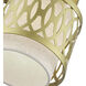 Vistaview 1 Light 7.25 inch Soft Gold Semi-Flush Ceiling Light