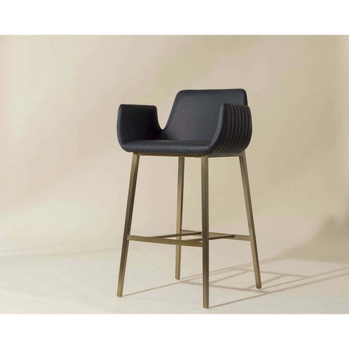 Lucano 40 inch Bravo Black Barstool