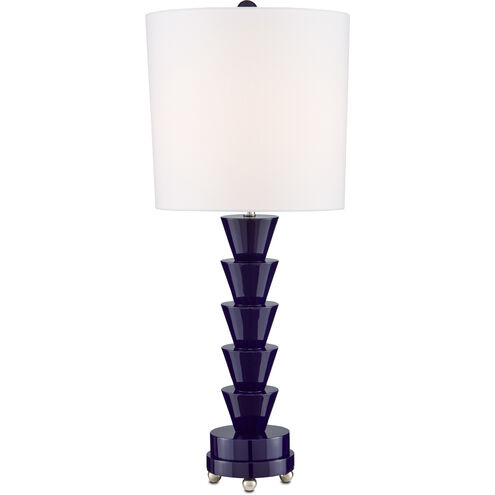 Culture 33 inch 150.00 watt Cobalt Blue Table Lamp Portable Light