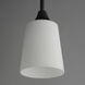 Hudson 1 Light 4.75 inch Black Mini Pendant Ceiling Light in Satin White