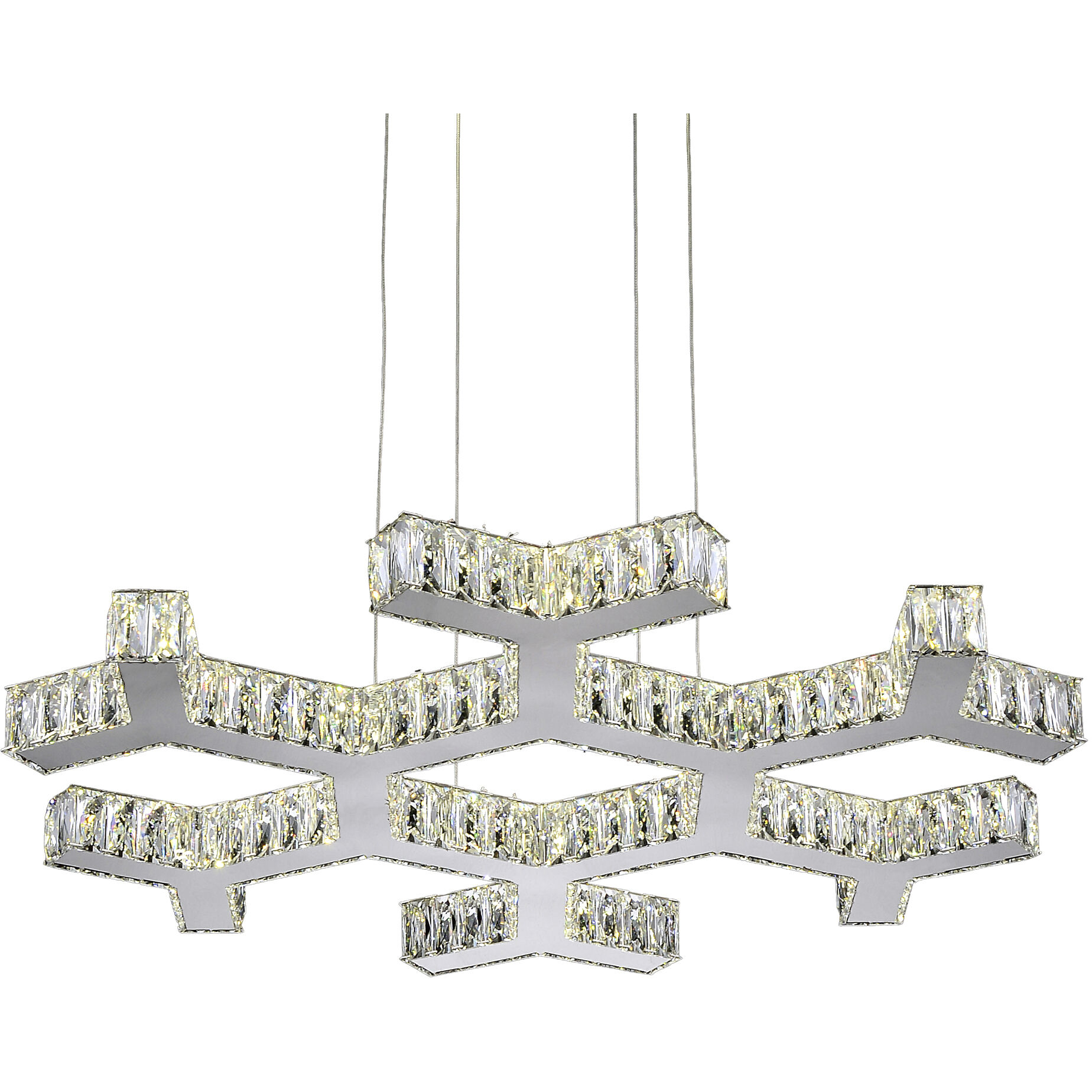 Arendelle LED 30 inch Chrome Chandelier Ceiling Light