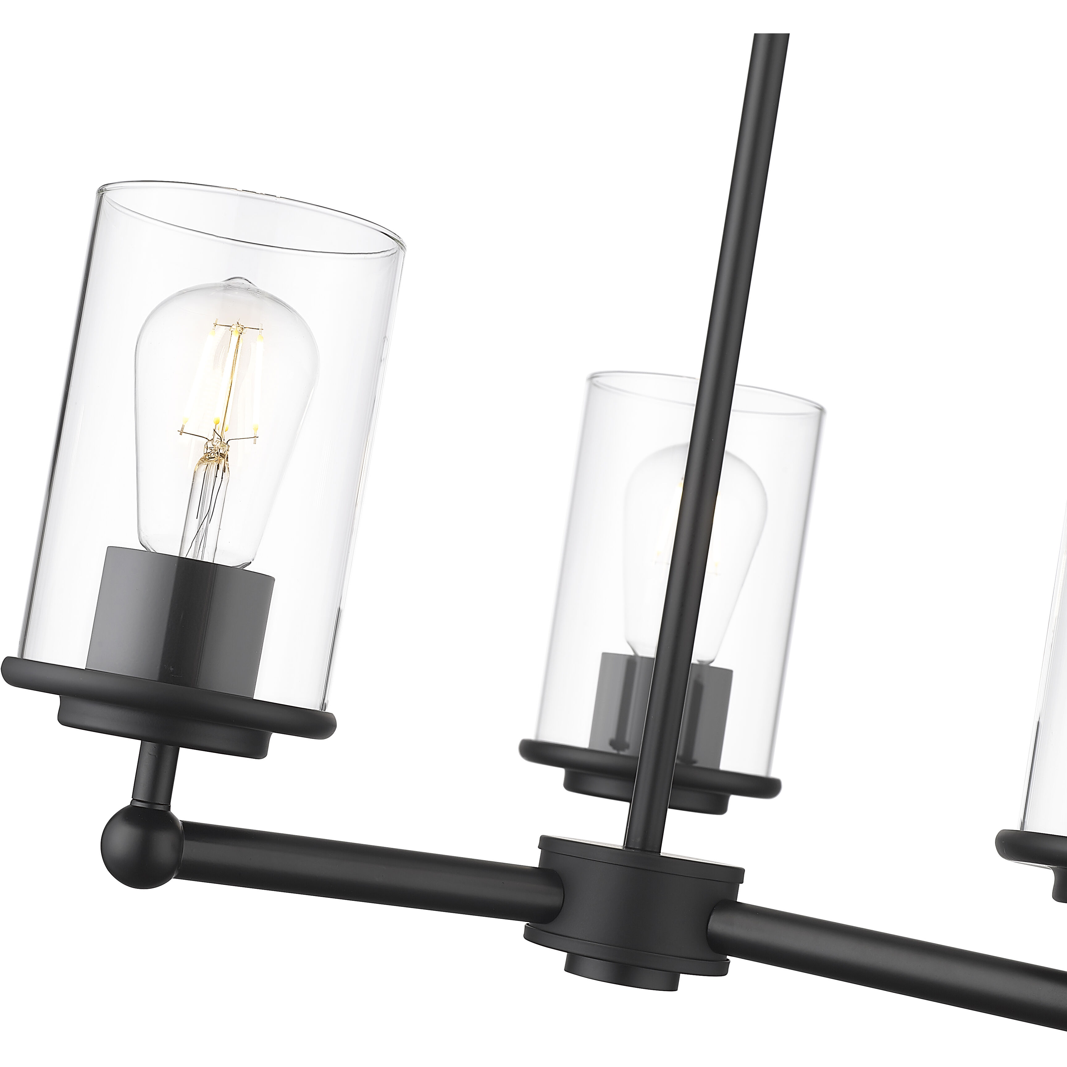 Thayer 3 Light 19 inch Matte Black Chandelier Ceiling Light