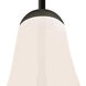 Leon 1 Light Black Cord Pendant Ceiling Light