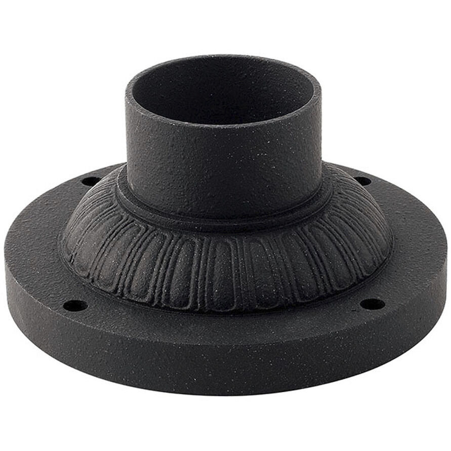 Isaac 7 inch Vintage Black Outdoor Pier Mount Base