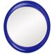 Ellipse 39 X 35 inch Glossy Royal Blue Wall Mirror