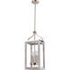 Montrose 4 Light 11 inch Acacia Wood and Brushed Nickel Foyer Pendant Ceiling Light