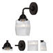 Nouveau 2 Colton 1 Light 6 inch Matte Black Sconce Wall Light