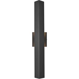 Troy 2 Light 24 inch Black Outdoor Wall Sconce