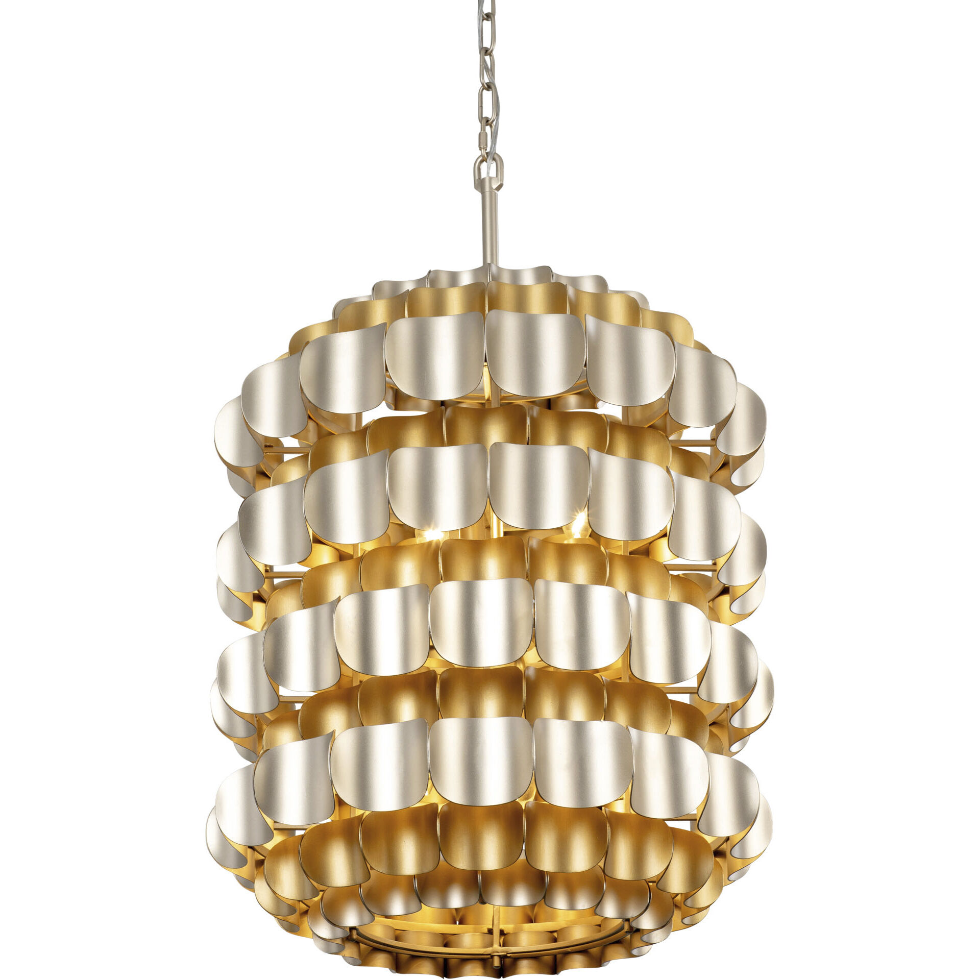 Swoon 6 Light 20 inch Antique Gold/Gold Dust Foyer Pendant Ceiling Light, Smithsonian Collaboration