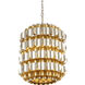 Swoon 6 Light 20 inch Antique Gold/Gold Dust Foyer Pendant Ceiling Light, Smithsonian Collaboration