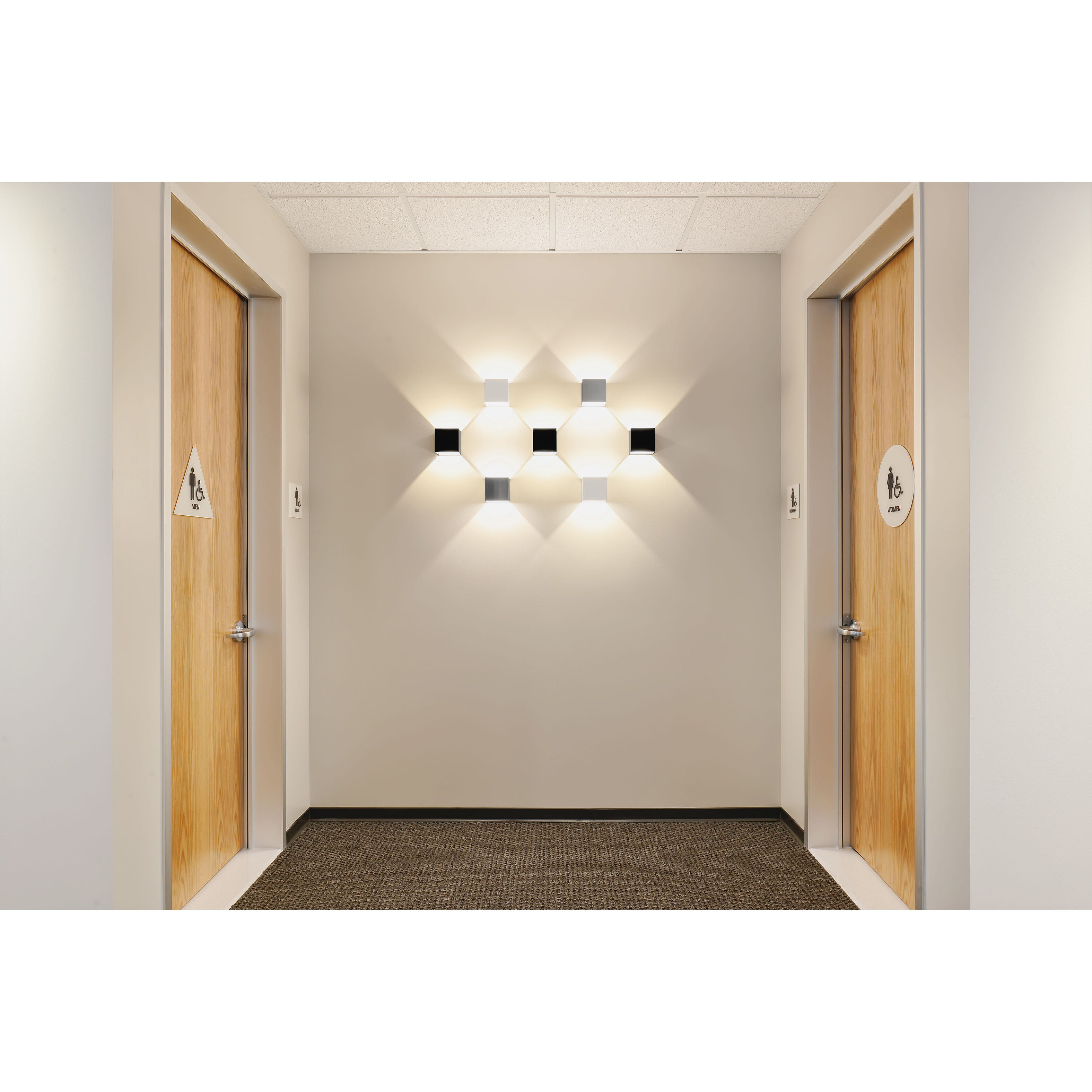 QB LED Wall Sconce Wall Light in White