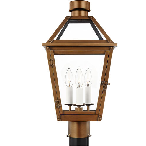 C&M by Chapman & Myers Hyannis 3 Light 19.75 inch Natural Copper Outdoor Post Lantern
