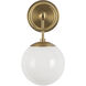 Fiore 1 Light 6 inch Brushed Gold Bath Wall Vanity Wall Light
