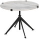 Edith 30.5 X 30.5 inch Matte Black Adjustable Side Table, Large
