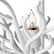 Snowfall 3 Light 21.5 inch Gesso White Semi-Flush Mount Ceiling Light