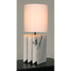 Jman 25 inch 60.00 watt White Marble Table Lamp Portable Light