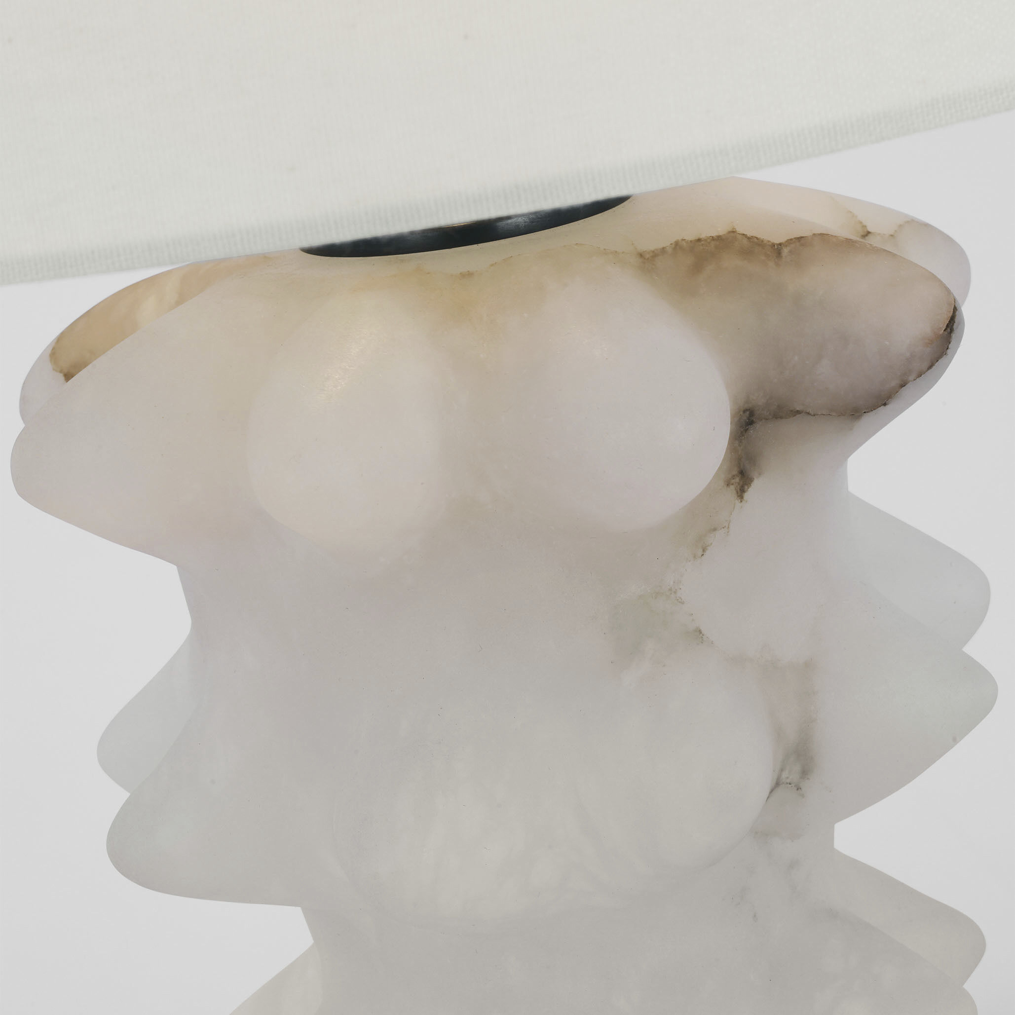 Thomas O'Brien Luxor 25.25 inch 15.00 watt Alabaster and Bronze Table Lamp Portable Light, Medium