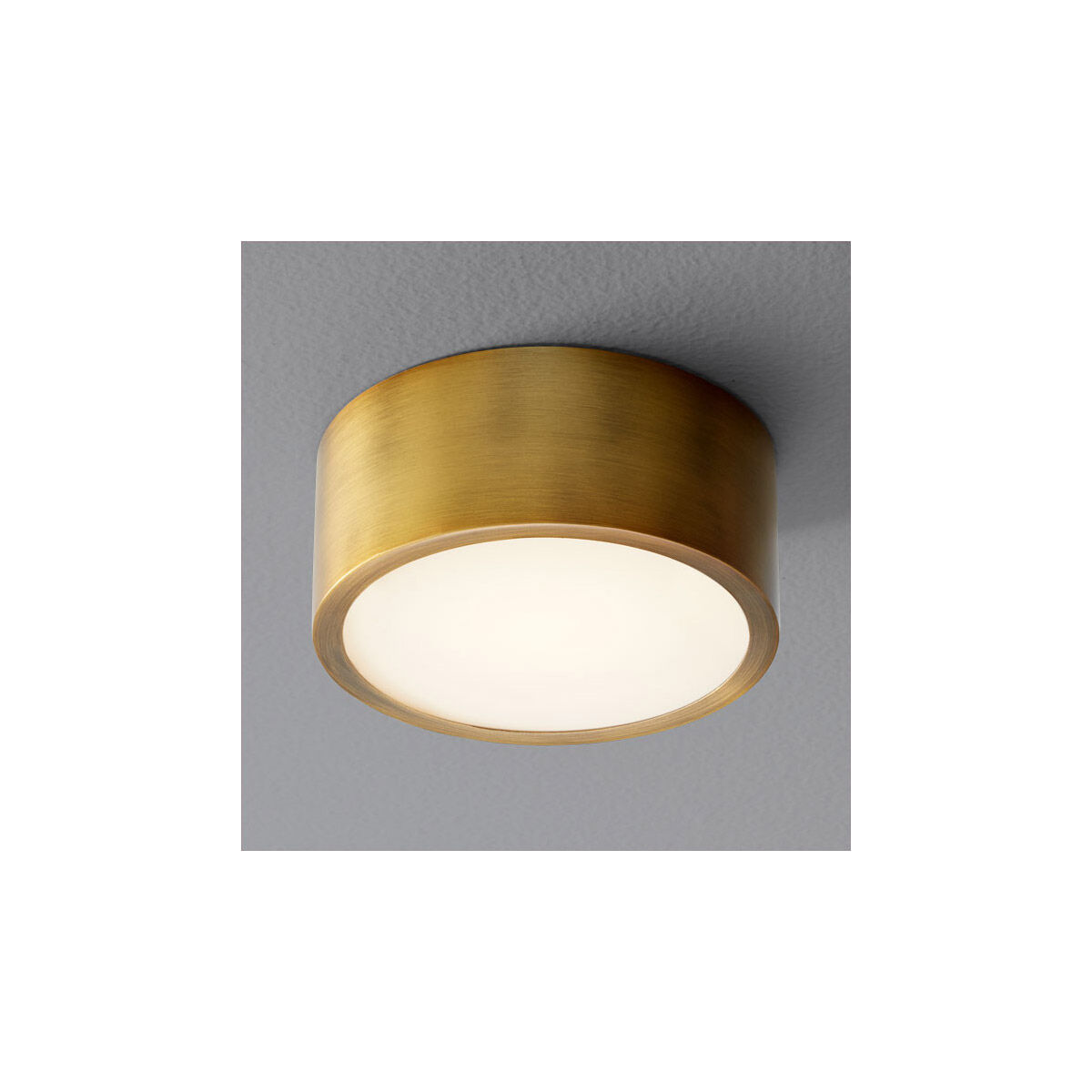 Peepers 1 Light 5 inch Aged Brass Flush Mount Ceiling Light 
