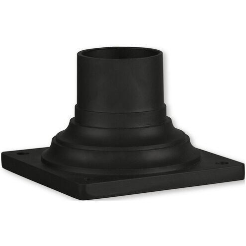 Allison 6 inch Textured Black Outdoor Pier Mount Adapter
