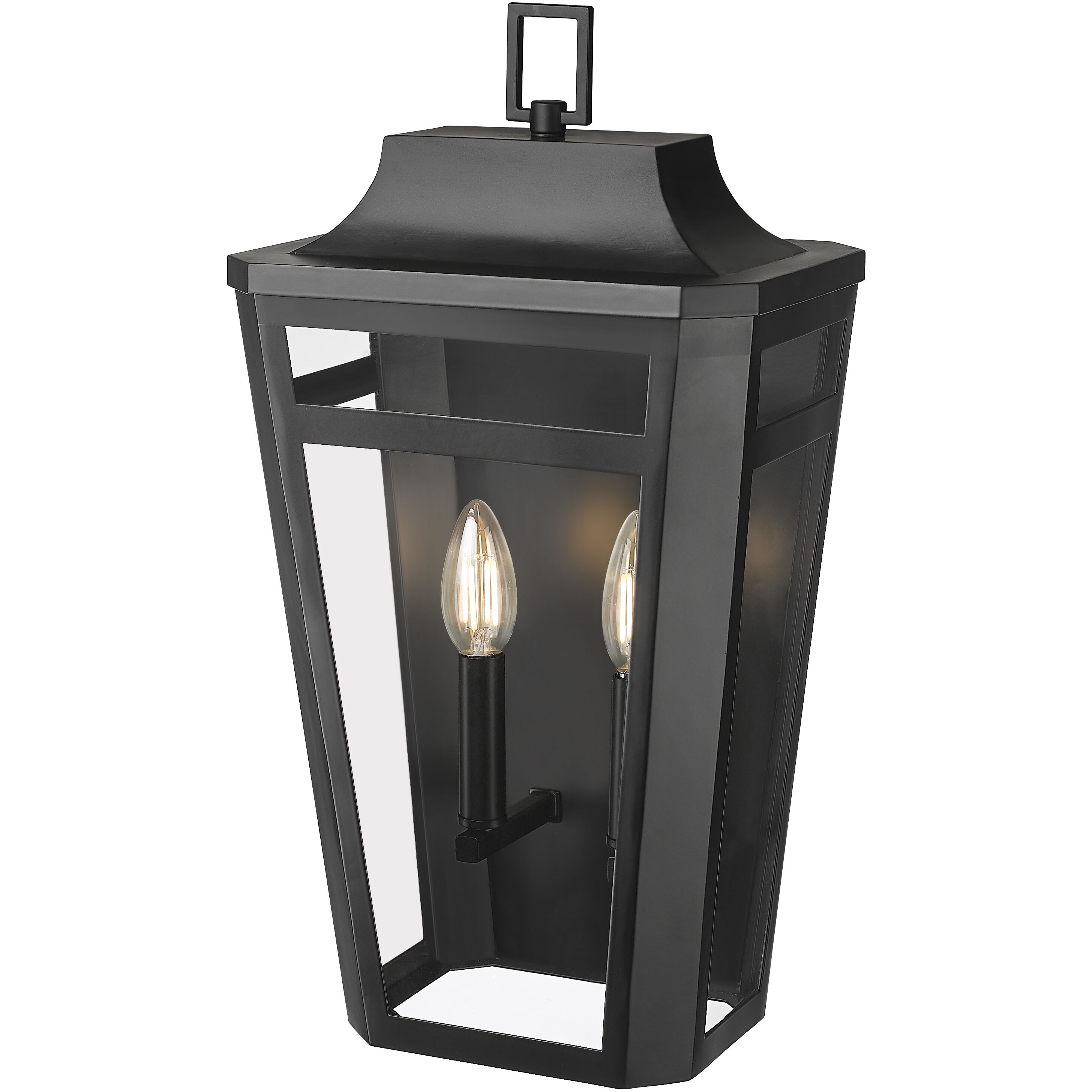 Sumerlin 2 Light 19 inch Powder Coated Black Outdoor Wall Sconce