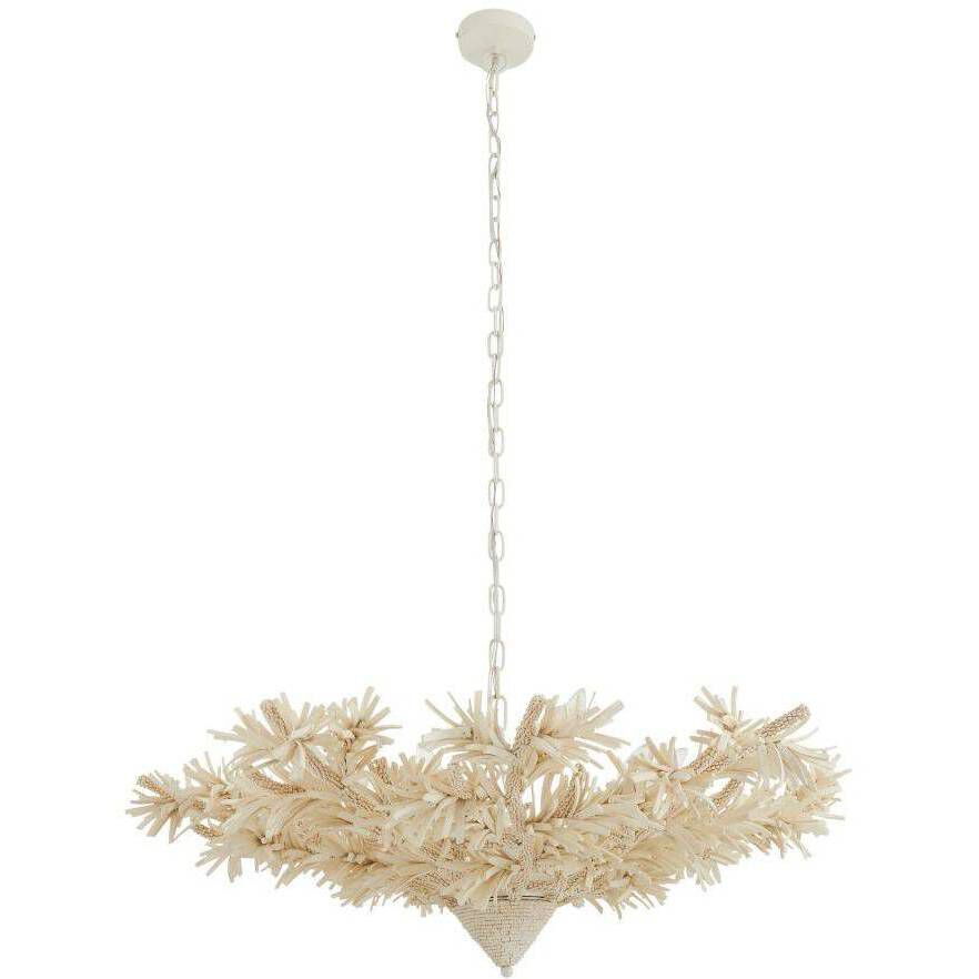 Fernanda 8 Light 38 inch Ivory and White Chandelier Ceiling Light
