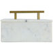 Brass 7.1 X 4.9 inch White Box